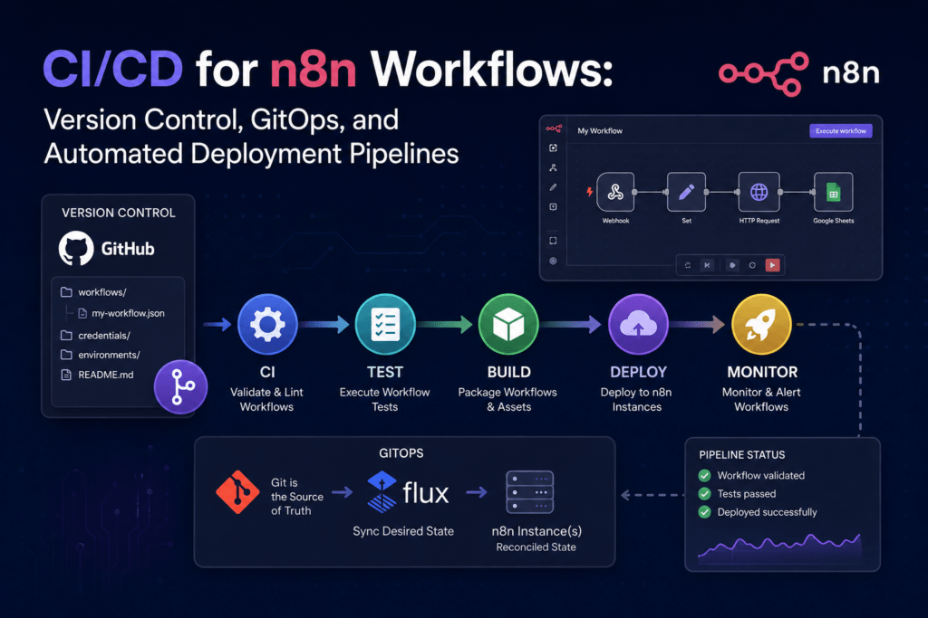 CI/CD for n8n Workflows: Version Control, GitOps, and Automated Deployment Pipelines