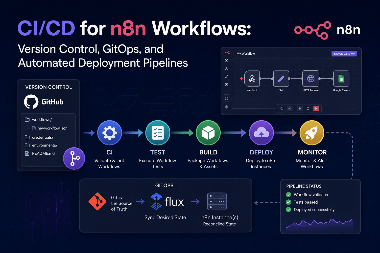 CI/CD for n8n Workflows: Version Control, GitOps, and Automated Deployment Pipelines